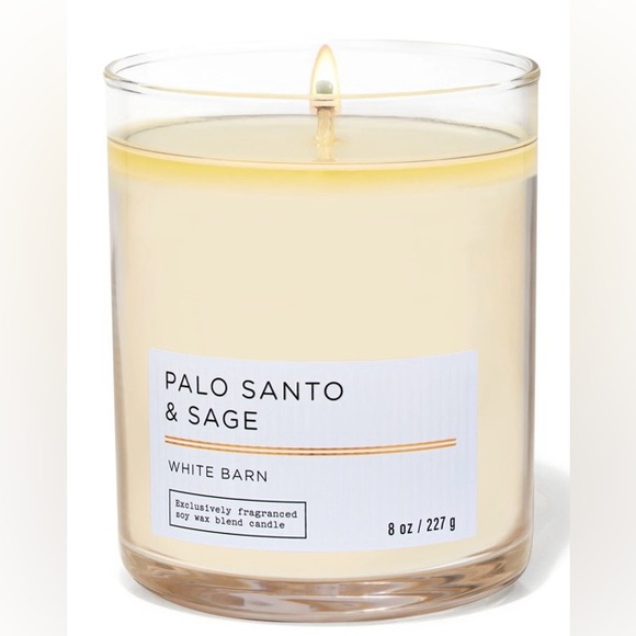 🆕🌿 WHITE BARN “PALO SANTO & SAGE” SCENTED CANDLE”. BRAND NEW! SOY WAX BLEND. - Picture 1 of 5